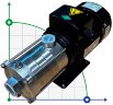 Horizontal multistage pump for boiler feeding DW(S)5-40/075D, AISI304, 220V/50Hz