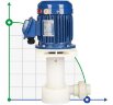 QP-20SK, GFRPP-0,25 kW, 80 l/min, bomba química vertical de 6,5 m