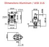 Насос пневматический мембранный AlphaDynamic RUBY 120S-P-TST-T