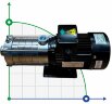 Horizontal multistage hot water pump DW(S)5-50/110D, AISI304, 220V/50Hz