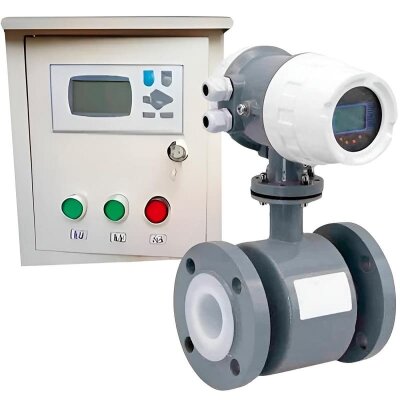 DN20 Caudalímetro electromagnético KLD PN16 (hidróxido potásico KOH-50%, amoníaco 25% líquido), 0,11-11 m3/h, 4-20mA+HART con un controlador
