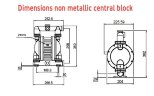 Bomba neumática de diafragma AlphaDynamic RUBY 125S-P-TST-T