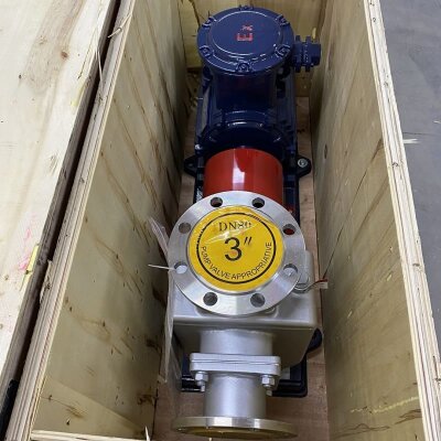 Self-priming stainless steel pump BZWH80-65-25/2, 7.5kW, 2900, all AISI 304, Ex