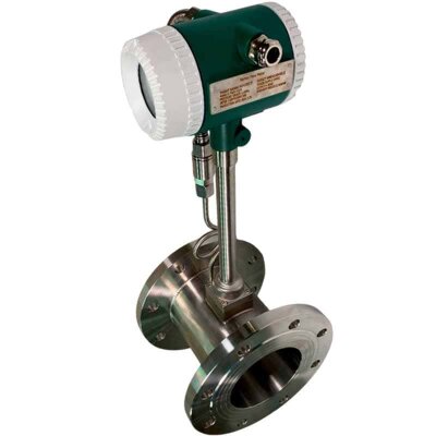 DN125 Przepływomierz wirowy ze stali nierdzewnej KLUGB PN16 RF kołnierz DIN, do pary 0.75-11 t/h <1,6 MPa, <250°C, 4-20mA, ExdIIBT6