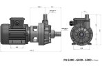 Насос пластиковый химический DiaPump PA-6500 (1,1кВт)