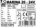 MARINA 20-24V насос для перекачки морской воды