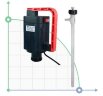 Pompe électrique à baril TR PP avec arbre Hastelloy 1200 mm