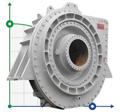 Pompe à boues pour drague WN, 200-1200 mm, 600-25000 m3/h, 20-67 m