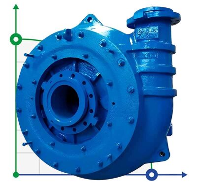 Pompe à gravier KSGH, 150-400 mm, 180-5800 m3/h, 20-85 m