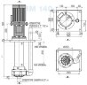Vertical centrifugal pump IM 140 PP 1000 mm