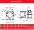 Pompa do atramentów, farb AlphaDynamic AD30. 1/01/TR 1,1 kW wirnik ruchomy