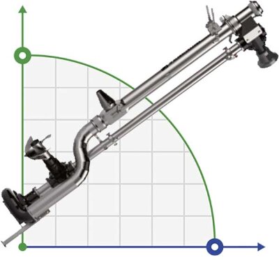 Veneroni LVTM 15/540, 5m, 360 m3/h vertical pump from PTO and mixing screw
