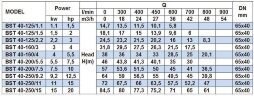Насос центробежный моноблочный BST 40-125/1.5, 3000