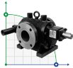 Bomba de engranajes JKRN 050 1/2 pulgada, 1,5 m3/h, SS de acero inoxidable