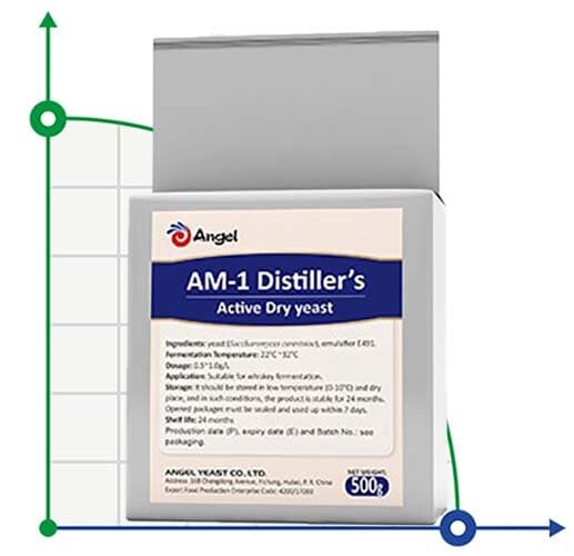 Angel AM-1 Destillierhefe für Single Malt Whisky, Verpackung - 0,5 kg