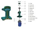 QP-25SK-1/25VP, CFRETFE-0,37kW, 150L/min, bomba electrolito 8m