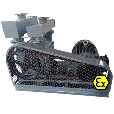 Bomba de vacío para gases corrosivos 2BE1-153 con motor EX de 22 kW, trifásico, 380 V, 50 Hz, conexión por correa