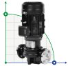 Високотемпературний насос AGD-100, -30°C+200°C вертикальний