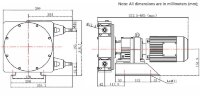 Индустриальный шланговый насос JXHIN-15-SS-CSM-P, 215 л/час, 0,55 кВт, 12 бар, 380В