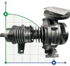 Центробежный насос для масляных теплоносителей до 350°C ВTKF-K 32-160, imp 184mm, 3000