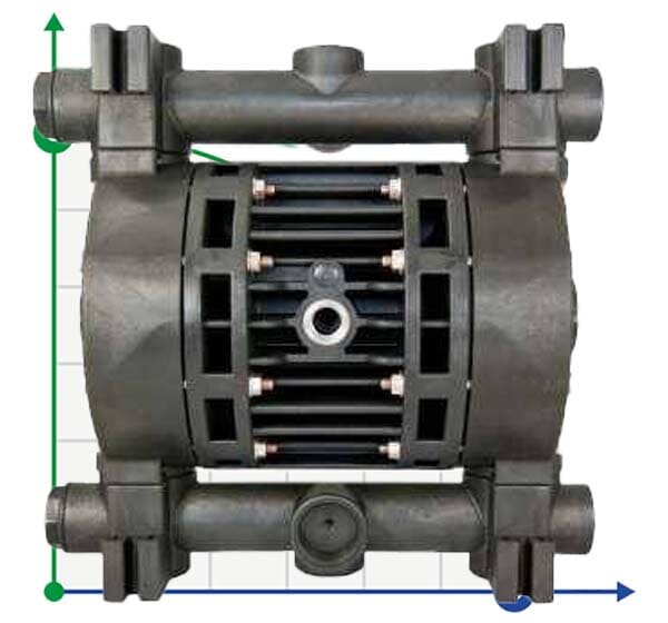 Пневматичний мембранний насос BOXER 150 PVDF IB150FCMTTFT--