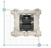 Pneumatic diaphragm pump BOXER 81 PP IB81-P-MTAAD--