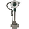 DN80 KLUGB-DN80/PN16 stainless steel vortex flow meter, AISI 316, 107–1,650 kg/h, 1.6 MPa, 121–143 °C, 4–20 mA + RS485, sanitary clamp connection