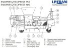 Гвинтовий прес безперервної дії для пресування винограду LIVERANI ENOPRESS/ECOPRESS 350, 4000-4500 кг/год, 5,5 кВт, 3-9 об/хв з нержавіючої сталі