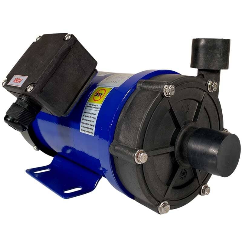 Bomba química MD-E-255-SSV-5V38AYS, CFRETFE, 53L/min, 6,2m, 380V