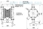 Пневматический мембранный насос BOXER 502 AISI 316 IB502-A-HTTAT--