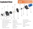 Насос химический серной кислоты QHB-G-75072EAL-SSH5V38AGABS-3801, GFRPP, 970L/min, 27m, 5,5kW, 380V центробежный самовсасывающий