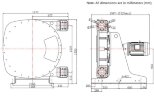 Индустриальный шланговый насос JXHIN-125-CI+Titanium-CSM-P, 66 м3/час, 22 кВт, 16 бар, 380В