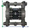The pneumatic diaphragm pumps BOXER 251 PVDF IB251FCMTTFT--
