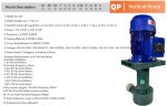Plastic pump for acids QP-40SK-25EGV38KABS-3801, GFRPP, 245L/min, 16m, 1.5kW, 380V