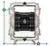 The pneumatic diaphragm pumps BOXER 252 AISI 316 IB252A-HTAAT--