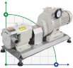 Pompe à lobes hygiénique RLP-Z-15L, AISI 304, 2,2 kW, 380V 50HZ 3P