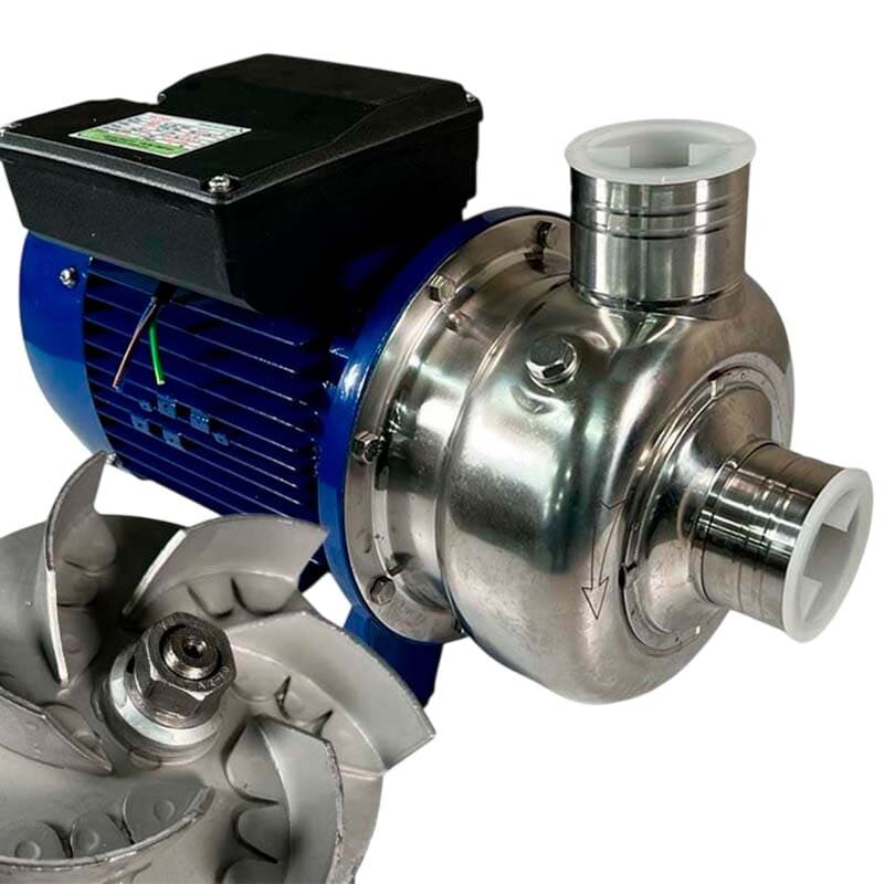 Pompa do mycia warzyw, owoców, mięsa, ryb BK150D, 1.1kW, AISI304, 220V/50Hz, 2900 z otwartym wirnikiem