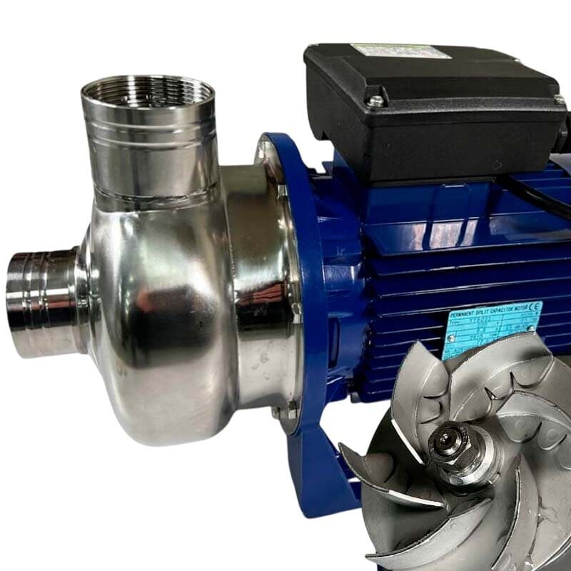 Pumpe für industrielle Waschanlagen BK200D, 1,5kW, AISI304, 220V/50Hz, 2900 mit offenem Laufrad