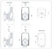 Bomba dosificadora para mantenimiento del nivel de pH PDE HC151+ PH-RX M60 240V PVDF-CE-VT, 1-10 l/h, 7-1 bar