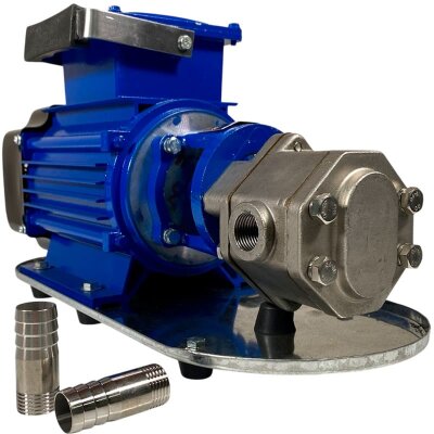 Шестеренчатый насос для перекачки крема, масла, сливок WCB-50/380В 50Гц, 25 л/мин, 30 м, AISI 304 0,55 кВт 1400 об/мин Ex нержавеющий, шестеренчатый