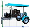 45 HP Diesel Motopump Water Cooler - 3 Stage With Trailer