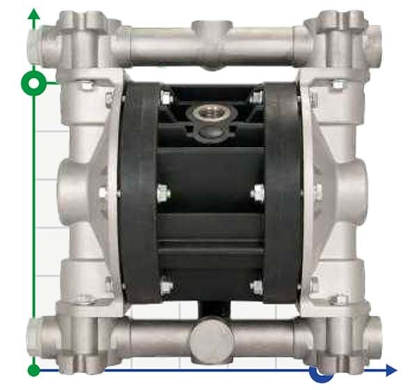 Pneumatic diaphragm pump BOXER 50 ALU IB50-ALN-AAN--