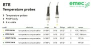 Czujniki temperatury EMEC ETE z obudową PVDF