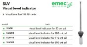 Wskaźnik wizualny poziomu EMEC SLV dla pojemników CNT PD