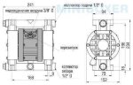 Пневматический мембранный насос MINIBOXER AISI 316 IMIN-A-HTTAT--
