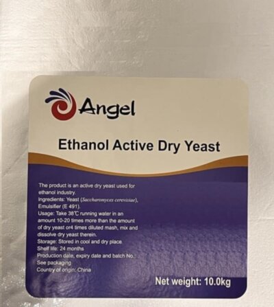 Angel Ethanol Active Dry Yeast, package-10 kg