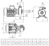 Pompe en plastique pour acides DiaPump PA2220 PP, 2.2 kW, 3000 tr/min, 380V