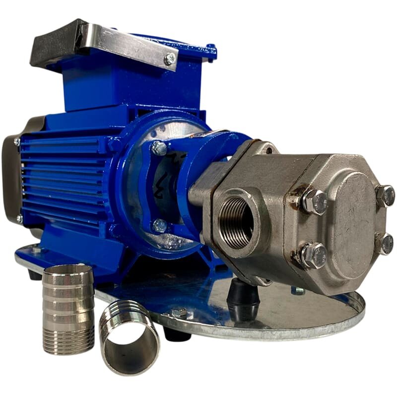 Шестеренчатый насос перекачки керосина WCB-100/380В 50Гц, 100 л/мин, 30 м, AISI 304, 1,1 кВт, 2900 об/мин, Ex