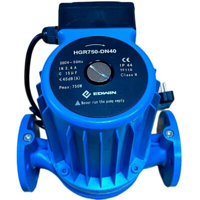 Pompe de circulation HGR750-DN40, 220 V, à rotor noyé, turbine en PP, arbre et palier en céramique
