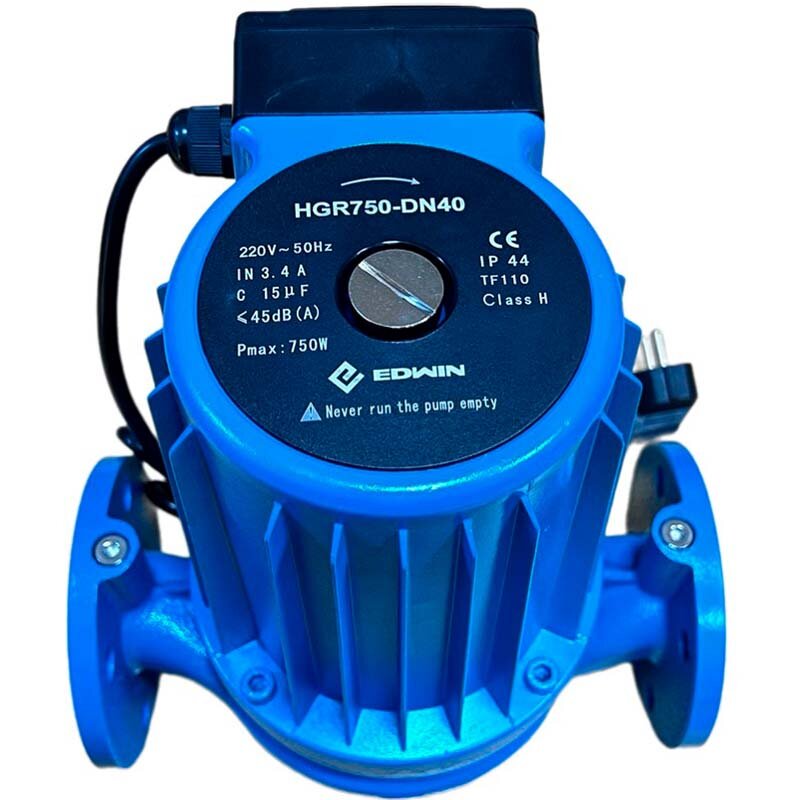 Pompe de circulation HGR750-DN40, 220 V, à rotor noyé, turbine en PP, arbre et palier en céramique